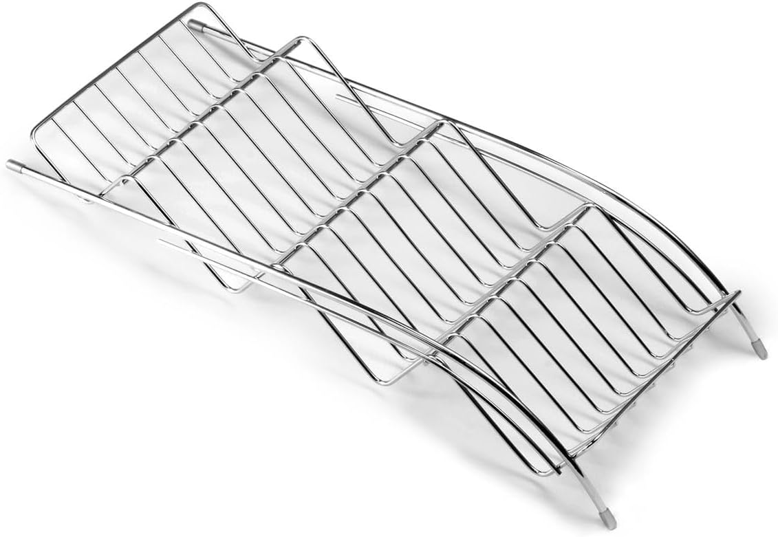 Diversified In-Drawer Spice Rack With Rubberized Feet, Spice Jar Organizer for Drawer, Drawer Spice Organizer, Seasoning & Condiment Storage for Kitchen Drawer