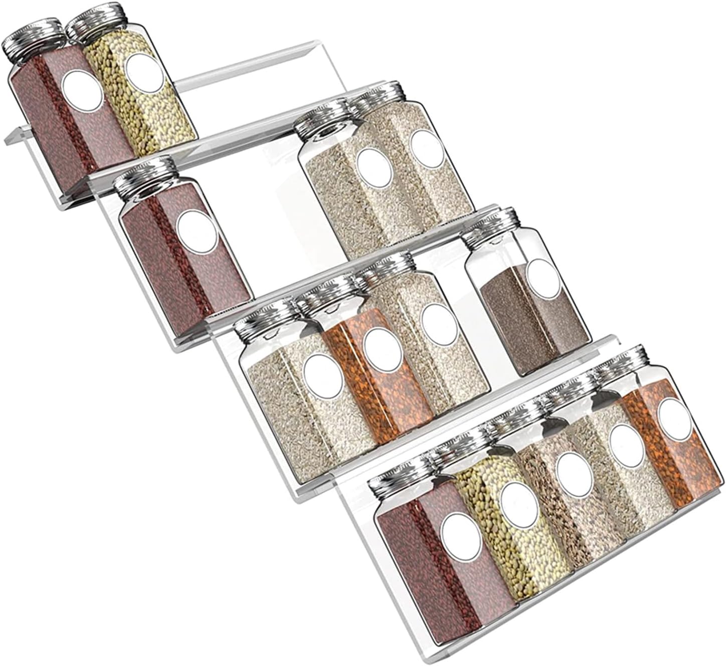 Drawer 4 Seasoning Bottle Storage Rack Acrylic Bedroom Living Room Decoration - Image 2
